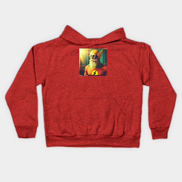 Old man and the sea Kids Hoodie by Dead Galaxy